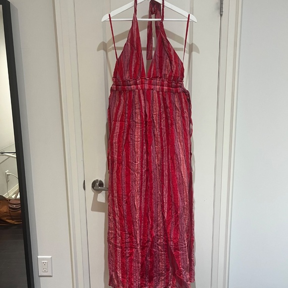 Club Monaco Red Maxi Halter Dress - 8 - Picture 6 of 10